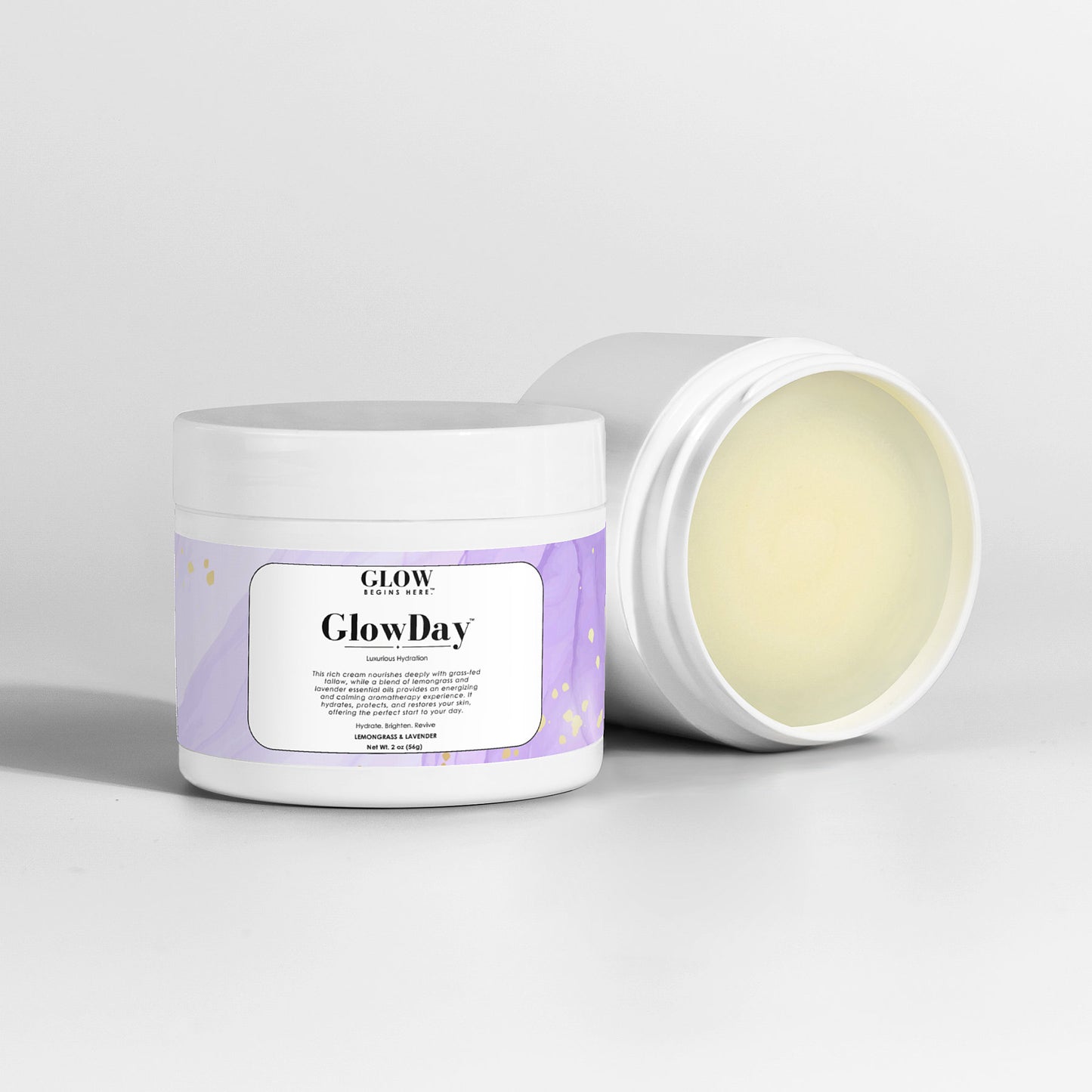 GlowDay™ Tallow Cream - Lemongrass & Lavender