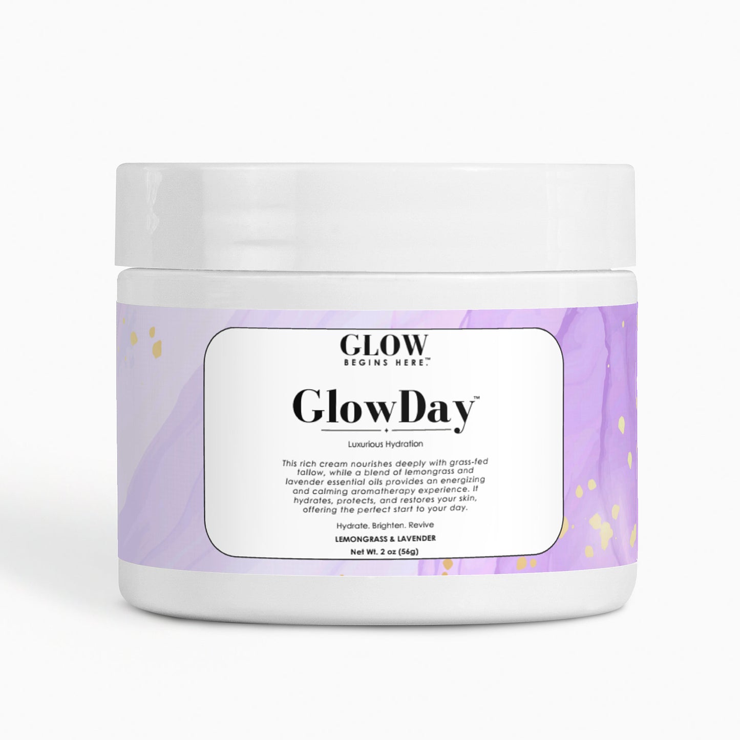 GlowDay™ Tallow Cream - Lemongrass & Lavender